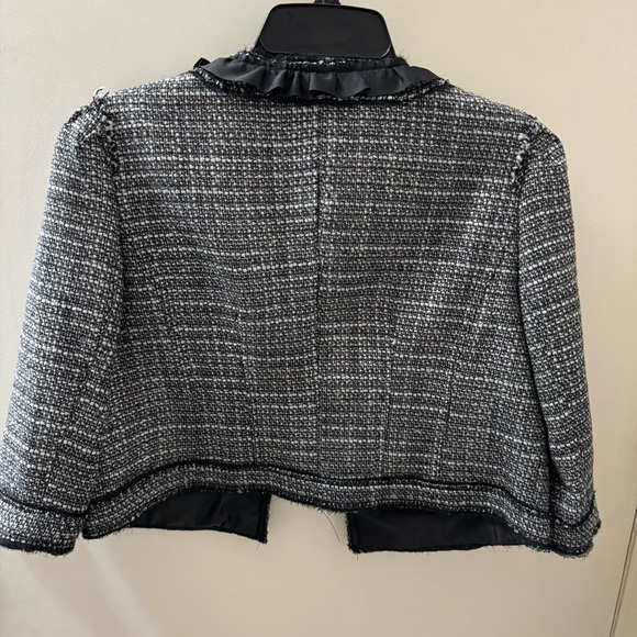 Apostrophe Cropped Tweed Jacket - Picture 3 of 5